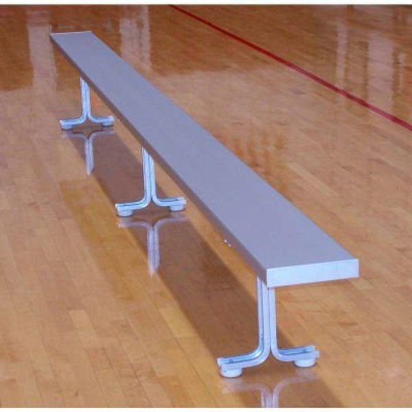 Gt Grandstands By Ultraplay 21' Aluminum Park Bench Without Back, Portable and/or Surface Mount BE-DE02100